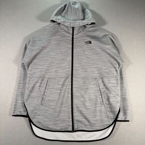 The North Face Drop Tail Womens Small Gray Active Runner Outdoor Fleece Mockneck